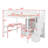 Full Size Loft Bed With Desk And Drawers-1170050524