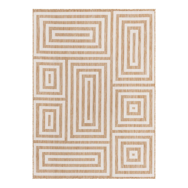 Forte Hower Indoor/Outdoor Area Rug, Rectangle 5'3" x 7'1"