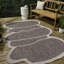 Tapis d'intérieur / extérieur brun clair / beige Monte Modern-938657991