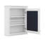 Pharmacie avec tablette réglable en hauteur, armoire de rangement au-dessus de la toilette-118436638