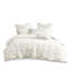 Housse de couette élastique en coton brodé pour très grand et très grand lit, look classique très grand / avec anneau à boutons brodés