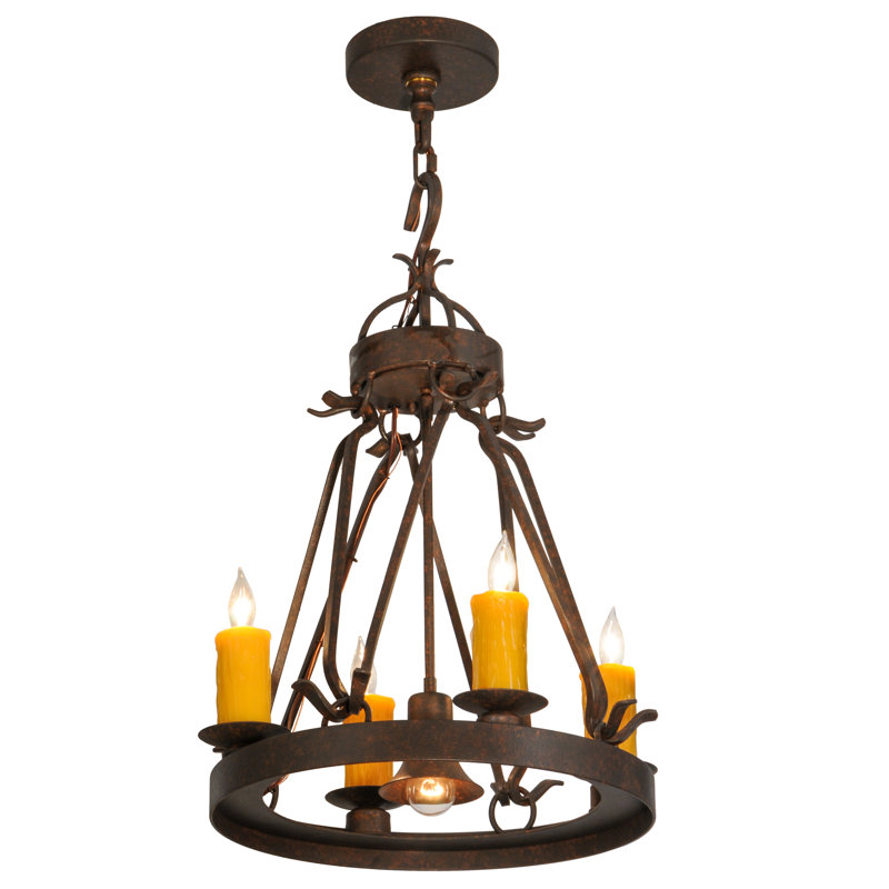 Wagon Wheel 5 - Light Chandelier