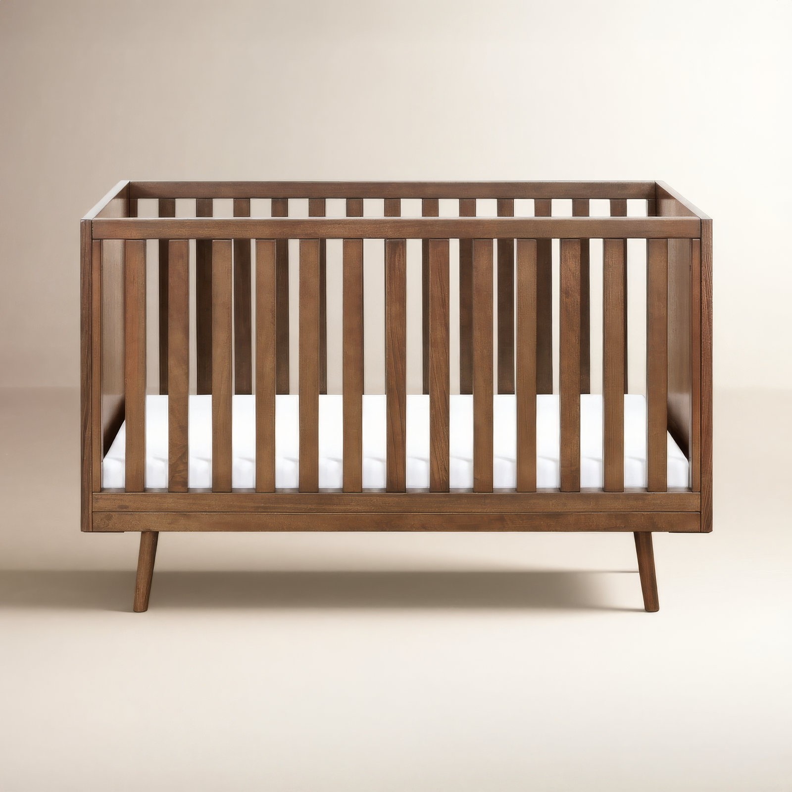 Nifty Greenguard Gold Certified 3 -in-1 Convertible Crib, Walnut