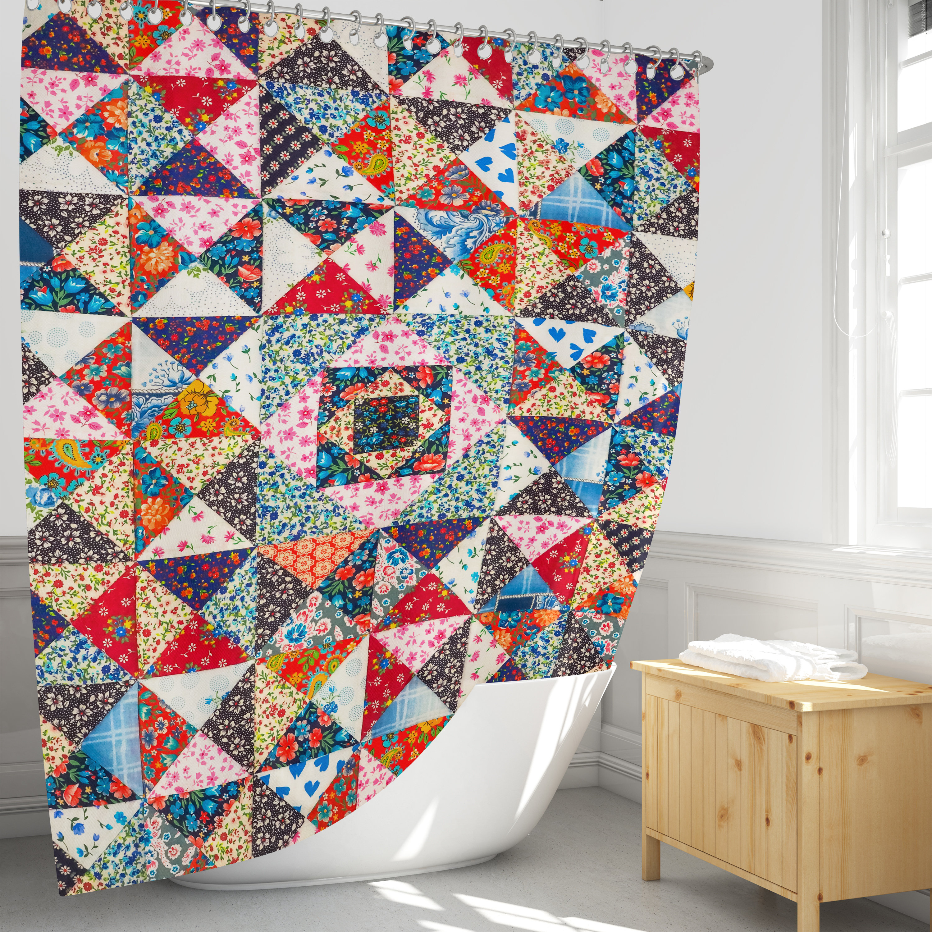 Dakota Fields Quilted Shower Curtain - Wayfair Canada