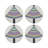 Christmas Tree Brights Beaded Smooth Tabletop Set