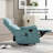 Heat Massage Manual Recliner Chair With Rocker And Swivel In Fabric For Living Room-1068872046