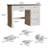 Farmhouse 47" Executive Desk With File Drawer-1883223339