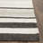 Emek Hand Woven Flat Weave H. S. Wool/Cotton Striped Rug in Black/Tan-1624417981