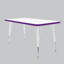 Table rectangulaire d'activités thermofusionnées avec pieds réglables et pivotants standard-113909081-113909084