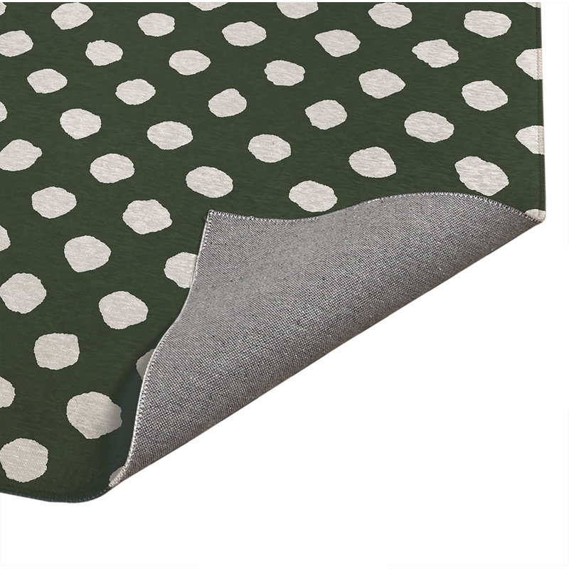 Tapis d'extérieur à gros pois antidérapant, Rectangulaire 8 pi x 10 pi