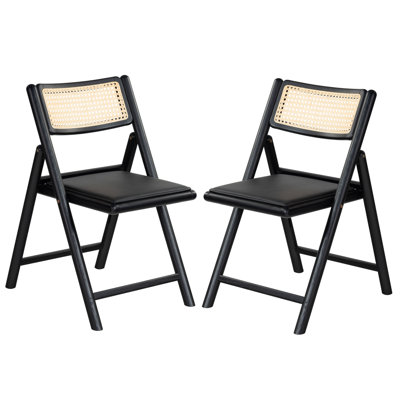 Shaylie Upholstered Seat Folding Dining Chair