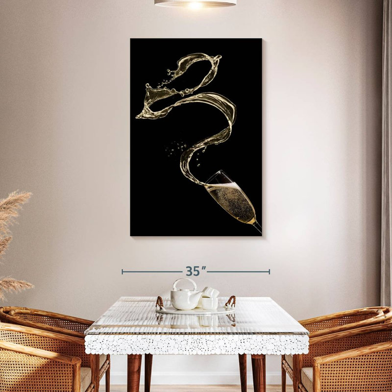Yarlin Champagne Splash, 48" H x 32" W