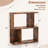 1 Pcs 3-tier Bookshelf Geometric Bookcase Side Table With Open Storage Display Shelf-104415492