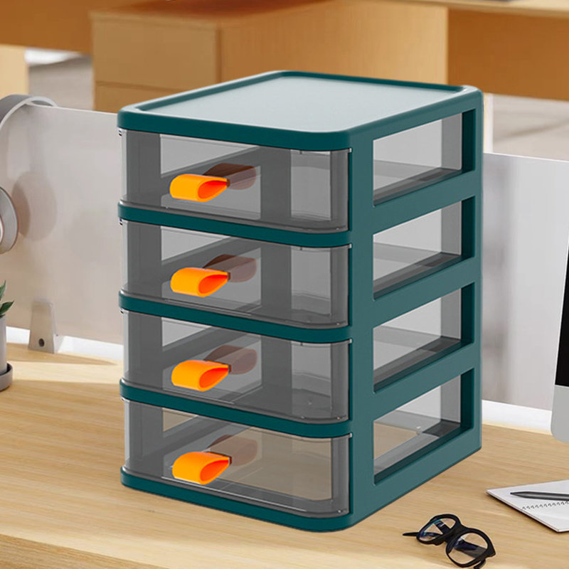 Akaki Plastic Desk Organiser, Green