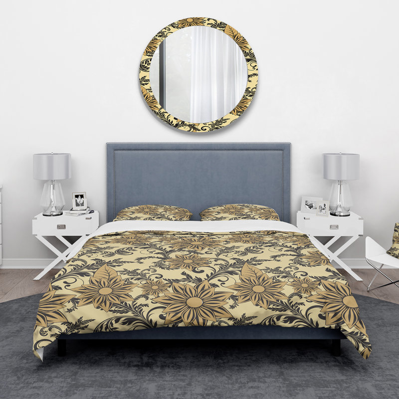 Ensemble de housse de couette bohème et éclectique, Housse de couette très grand + 2 taies décoratives