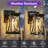  14" 1-Light Outdoor Wall Light With Crackled Glass, Black Wall Sconce Lighting For Porch, Patio, Garage, And Entryway
