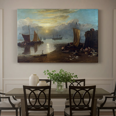 The Sun Rising Through Vapour-J.M.W. Turner-Gallery Wrapped Canvas-1807