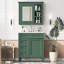 Meuble-lavabo autoportant avec lavabo et miroir