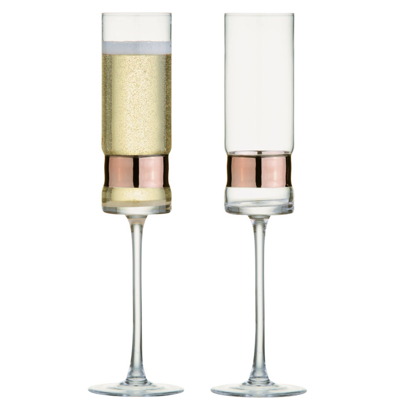 SoHo Champagne Flutes, Bronze