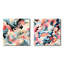 Cynthina - Ensemble de 2 collages carrés abstraits-101843205-101843209