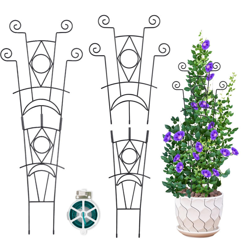 73cm H x 28cm W Metal Trellis