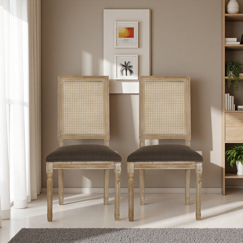 Chaise de salle à manger, Brun, Noyer