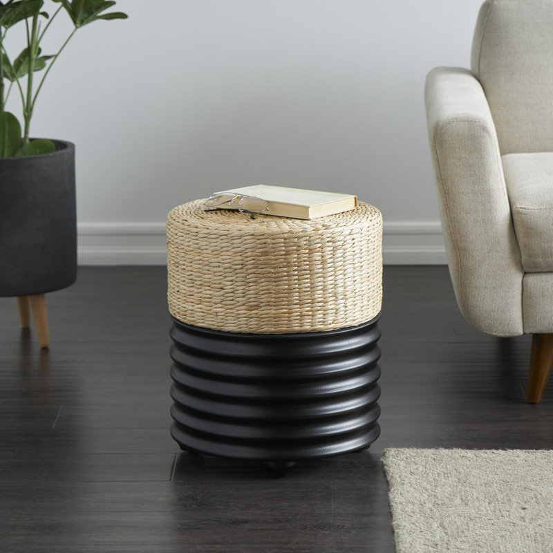 Leiding Accent Stool, Black
