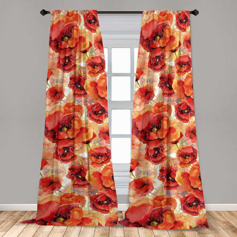 Semi Sheer Curtain Pair