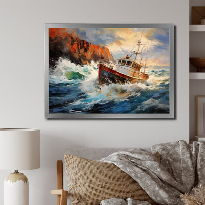 " Fishing Boat Dreamy Storm "