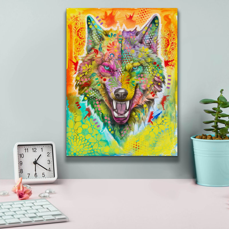 «Vengeance» par Dean Russo, art mural sur toile, H 16 po x l 12 po x P 0,75 po