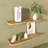 Zuzia 2 Piece Free Form Cedar Solid Wood Floating Shelf-628561293