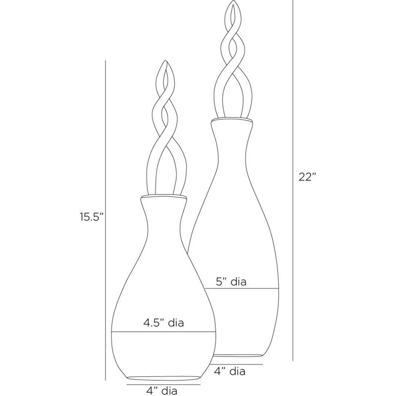 Elixir Decanters, Set Of 2