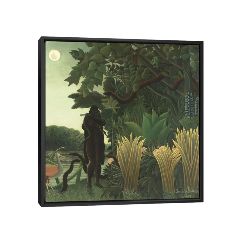 Le charme de serpent-la charmeuse de serpents, 1907, reproduction d’art sur toile tendue, H 18 po x l 18 po x P 1,5 po