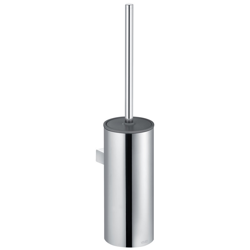 Free-Standing Toilet Brush and Holder, Chrome/Anthracite 