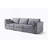 Comfortable Chenille Modular Sofa with Soft Seat and Back, Ideal for Relaxation-468163196