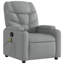 Fauteuil inclinable de massage en tissu vidaXL, dossier et repose-pieds réglables-97814387
