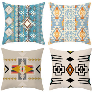 Abstract Velvet Pillow Cover (Set of 4)