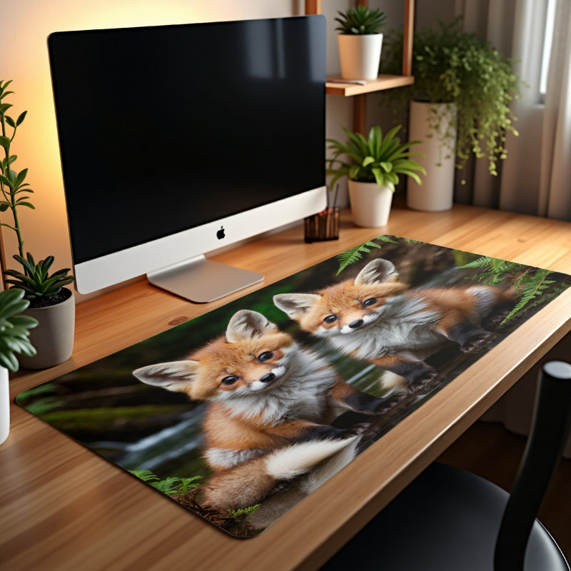 Polyester Desk Pad, 14.4x12.1