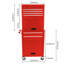 Armoire à outils sur roulettes, coffre à outils roulant verrouillable à 6 tiroirs avec 4 roues universelles, organisateur de rangement de boîte à outils détachable 2 en 1 pour atelier de réparation-2134468986
