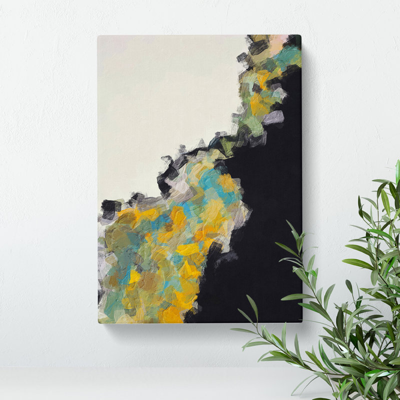 Higher Ground Abstract - Wrapped Canvas Painting, 50cm H x 35cm W x 3cm D
