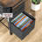 Versatile 3-Drawer Mobile File Cabinet – Compact Fabric Storage Solution with Wheels for Home Office, Accommodates Letter and A4 Documents