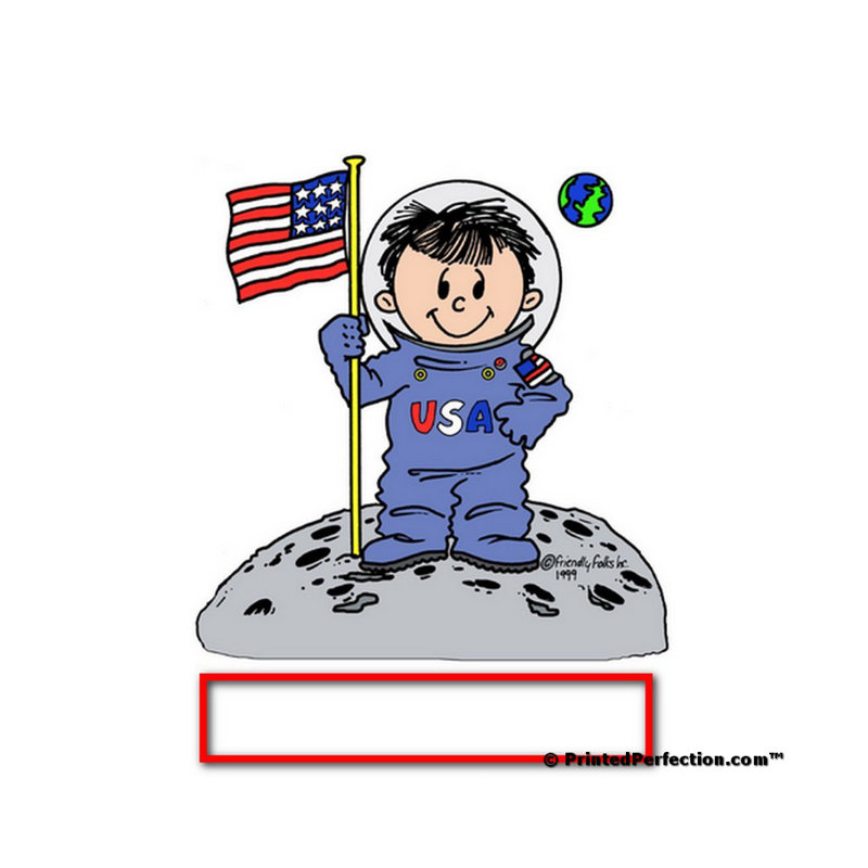 Personnalisé futur astronaute - porte-clés acrylique mâle