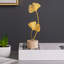 Statuette de feuille de ginkgo décorative moderne en fer, ornement de bureau pour table d'entrée, courte-838818798
