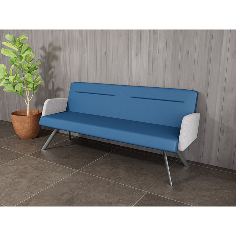 Pieds de canapé Willow, Gris anthracite, Patriot Plus - bleu / gris Chambray - vinyle, Yes