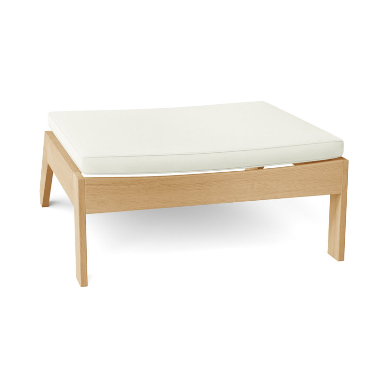 Repose-pieds Ashland Teak Adirondack - Teck naturel, Welt, Blanc naturel, Teck naturel