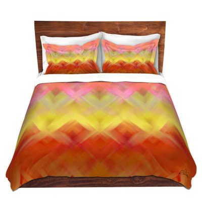 Polyester Chevron / Zig Zag Duvet Cover