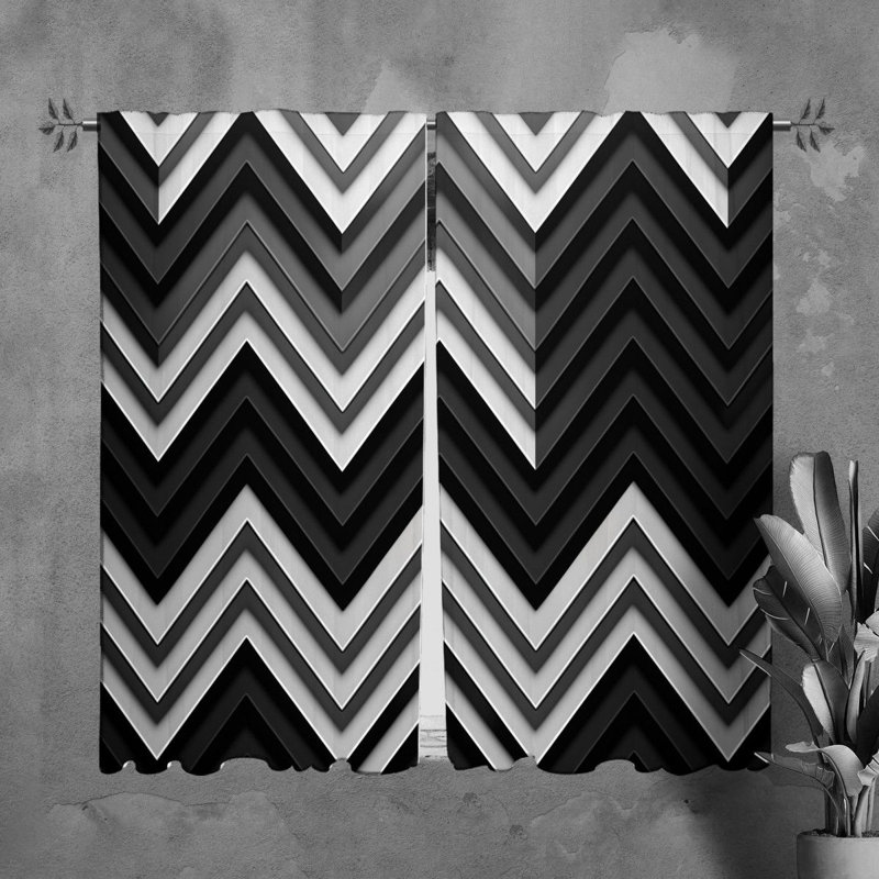 Paire de rideaux obscurcissant en polyester Aneek, L 40 po x L 82 po