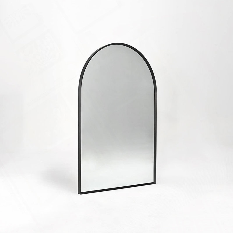 24x36 Arched Bathrrom Mirror, Black