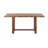 Rustic Chevron Rectangular Dining Table in Warm Wood Finish – Sturdy Composite Wood Farmhouse Kitchen & Dining Room Table