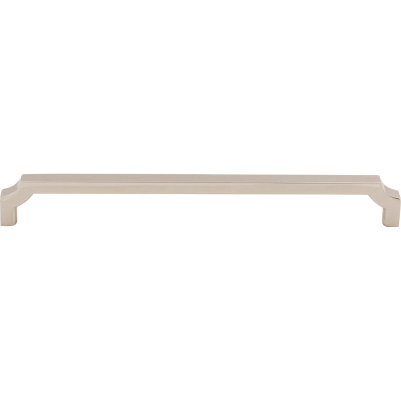 Davenport 7 9/16" Center to Center Bar pull, Polished Nickel, 8 13/16" Center to Center